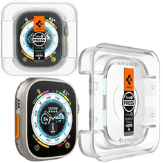 Spigen KALJENO STEKLO SPIGEN GLAS.TR "EZ FIT" 2-PACK APPLE WATCH ULTRA (49 MM) CLEAR