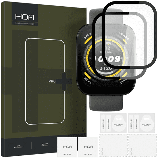 Hofi HOFI HYBRID PRO+ HYBRID STEKLO 2-PAK AMAZFIT BIP 5 ČRNO