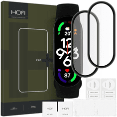 Hofi HYBRID STEKLO HOFI HYBRID PRO+ 2-PACK XIAOMI MI SMART BAND 7 / 7 NFC ČRNO