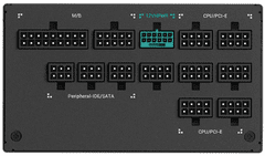 DEEPCOOL PX1000P napajalnik, ATX, 1000W, modularni, 12VHPWR, 80 PLUS Platinum, črn (R-PXA00P-FC0B-EU)