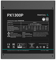 DEEPCOOL PX1300P napajalnik, ATX, 1300W, modularni, 12VHPWR, 80 PLUS Platinum, črn (R-PXD00P-FC0B-EU)