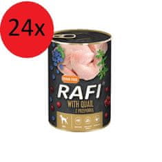 RAFI 24x400g Rafi Mokra Hrana S Prepelico Borovnico In Brusnico