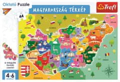 Trefl Puzzle Zemljevid Madžarske 44 kosov