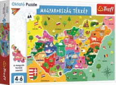 Trefl Puzzle Zemljevid Madžarske 44 kosov