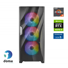 Anni Gamer Extreme namizni računalnik, R5-9600X, 32GB, SSD2TB, RTX 4070 Super, FreeDOS (ATPII-G8-1065)