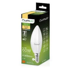 LUMILED 6x LED žarnica E14 B35 8W = 60W 806lm 3000K Toplo bela 180°