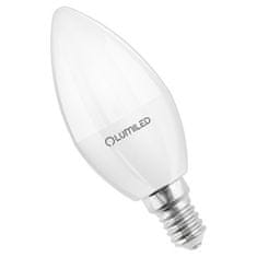 LUMILED 6x LED žarnica E14 B35 10W = 75W 1055lm 6500K Hladno bela 180°