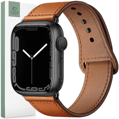 Tech-protect TECH-PROTECT LEATHERFIT APPLE WATCH 4 / 5 / 6 / 7 / 8 / 9 / SE / ULTRA 1 / 2 (42 / 44 / 45 / 49 MM) RJAVA