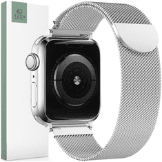 Tech-protect TECH-PROTECT MILANESEBAND APPLE WATCH 4 / 5 / 6 / 7 / 8 / 9 / SE / ULTRA 1 / 2 (42 / 44 / 45 / 49 MM) SREBRNA