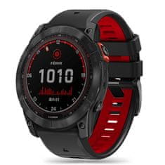 Tech-protect TECH-PROTECT ICONBAND PRO GARMIN FENIX 3 / 5X / 3HR / 5X PLUS / 6X / 6X PRO / 7X ČRNA/RDEČA