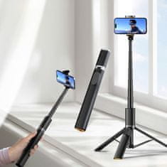 Tech-protect TECH-PROTECT L08S BLUETOOTH SELFIE STICK STATIV ČRN