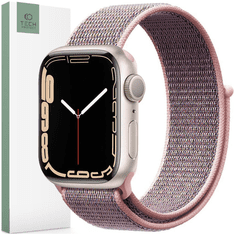 Tech-protect TECH-PROTECT NAJLONSKA URA APPLE WATCH 4 / 5 / 6 / 7 / 8 / 9 / SE (38 / 40 / 41 MM) ROZA PESEK