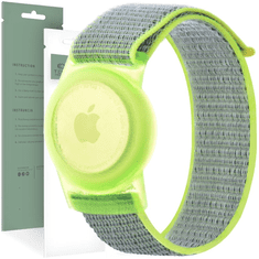 Tech-protect TECH-PROTECT NAJLON ZA OTROKE APPLE AIRTAG LIME