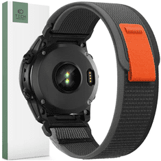 Tech-protect TECH-PROTECT NYLON GARMIN FENIX 3 / 5X / 3HR / 5X PLUS / 6X / 6X PRO / 7X ČRNA/ORANŽNA