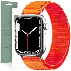 Tech-protect TECH-PROTECT NYLON PRO APPLE WATCH 4 / 5 / 6 / 7 / 8 / 9 / SE (38 / 40 / 41 MM) ORANŽNA