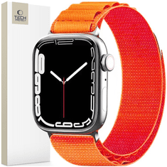 Tech-protect TECH-PROTECT NYLON PRO APPLE WATCH 4 / 5 / 6 / 7 / 8 / 9 / SE / ULTRA 1 / 2 (42 / 44 / 45 / 49 MM) ORANŽNA