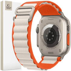 Tech-protect TECH-PROTECT NYLON PRO APPLE WATCH 4 / 5 / 6 / 7 / 8 / 9 / SE / ULTRA 1 / 2 (42 / 44 / 45 / 49 MM) ORANŽNA / MOUSY