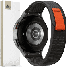 Tech-protect TECH-PROTECT NAJLON SAMSUNG GALAXY WATCH 4 / 5 / 5 PRO / 6 / 7 / FE ČRNA/ORANŽNA