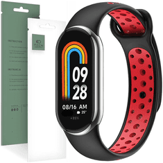 Tech-protect TECH-PROTECT SOFTBAND XIAOMI SMART BAND 8 / 8 NFC ČRN/RDEČ