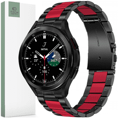 Tech-protect TECH-PROTECT NERJAVEČA URA SAMSUNG GALAXY WATCH 4 / 5 / 5 PRO / 6 / 7 / FE ČRNA/RDEČA