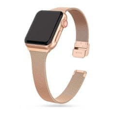 Tech-protect TECH-PROTECT THIN MILANESE APPLE WATCH 4 / 5 / 6 / 7 / 8 / 9 / SE (38 / 40 / 41 MM) BLUSH GOLD