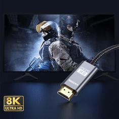 Tech-protect TECH-PROTECT ULTRABOOST HDMI 2.1 KABEL 4K 120HZ / 8K 60HZ 200CM ČRN