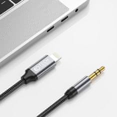 Tech-protect TECH-PROTECT ULTRABOOST LIGHTNING TO AUX MINI JACK 3.5MM KABEL 100CM ČRN