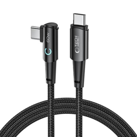 Tech-protect TECH-PROTECT KABEL ULTRABOOST "L" TYPE-C 60W/6A 200CM SIVA