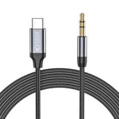 Tech-protect TECH-PROTECT ULTRABOOST TYPE-C DO AUX MINI JACK 3.5MM KABEL 100CM ČRN