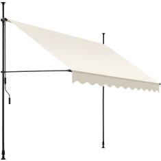 tectake Vpenjalna markiza z ročico nastavljiva po višini 211 - 304 cm nastavljiva po višini 211 - 304 cm - 250 x 180 cm