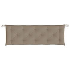 Vidaxl Blazina za vrtno klop 2 kosa taupe 150x50x7cm oxford tkanina