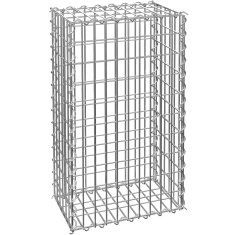 tectake Gabion pravokoten velikost mreže 5 x 10 cm velikost mreže 5 x 10 cm - 100 x 30 x 50 cm