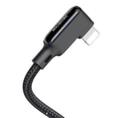 Mcdodo McDodo CA-7300 1,8 m kotni kabel USB-Lightning (črn)