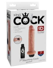 King Cock DILDO King Cock Squirting 7" Light