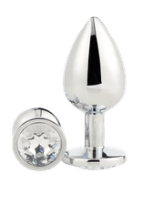 Dreamtoys ANALNI ČEP Gleaming Love Silver Large