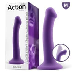 Action DILDO Action Bouncy Hiper Flexible Purple 7''