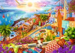 Trefl Puzzle Premium Plus Tea Time: Visit Santorini 1000 kosov