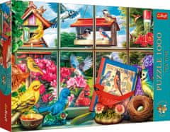 Trefl Puzzle Premium Plus Tea Time: World of birds 1000 kosov