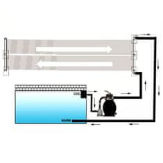 Vidaxl Solarni grelni panel za bazen 6 kosov 80x620 cm