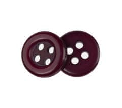 Gumb - set 6 gumbov - d. 10 mm - bordo