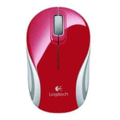 Logitech Miška Logitech Rdeča