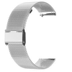 Neogo Milanese pašček 20mm, Silver