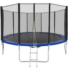 tectake trampolin Ø 427 cm, GS-certificiran obložen rob obložen rob - 427 cm