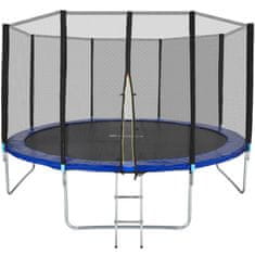 tectake trampolin Ø 396 cm, GS-certificiran obložen rob obložen rob - 396 cm