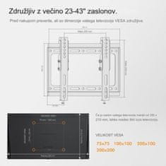 VonHaus nagibni stenski nosilec do 95 cm (17-37,5''), do 75kg