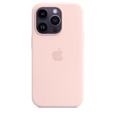 Apple Silikonsko ohišje za iPhone 14 Pro Max z MS-kreda roza