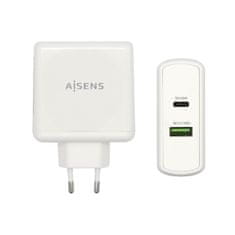 Aisens USB stenski polnilnik Aisens ASCH-2PD45A-W Bela 57 W USB-C (1 kosov)