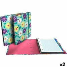 Grafoplas Vezivo za obroče Grafoplas Carpebook Flowers Zelena A4 (2 kosov)