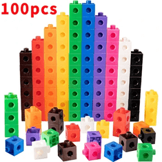 CAB Toys Čarobne povezovalne kocke 130 kos set