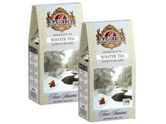 Basilur BASILUR Winter Tea Črni listni čaj z dodanim sadjem brusnic 100 g